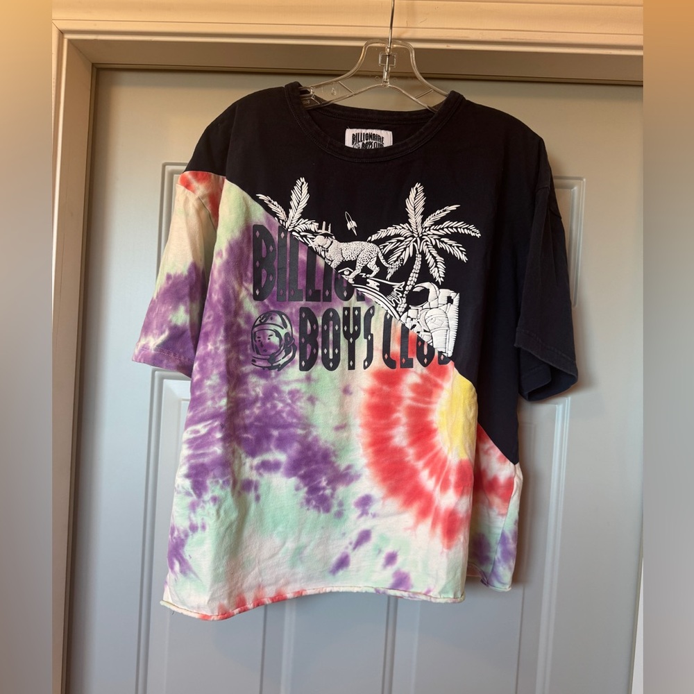 Billionaire Boys Club XL Tie Dye Graphic T-Shirt Black Multicolor Cotton - Picture 6 of 11
